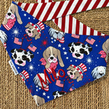 Patriotic Dog Bandanas perfect to celebrate Americas 250th anniversary. 🇺🇸 Limited Editions Red with Stars & Blue with Stripes