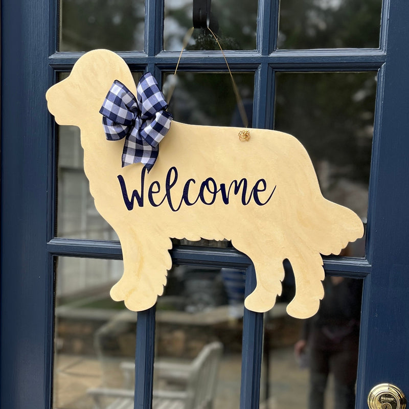 Standard Poodle Welcome Door Hangers