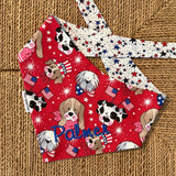 Patriotic Dog Bandanas perfect to celebrate Americas 250th anniversary. 🇺🇸 Limited Editions Red with Stars & Blue with Stripes