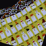 Ghosts on Green Halloween Bandanas with Dogs Name