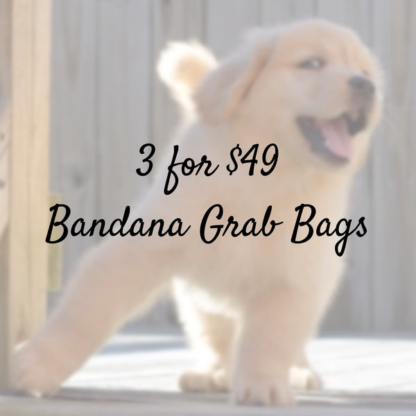 3 for $49 Personalized Bandana Grab Bag - Limited Quantity