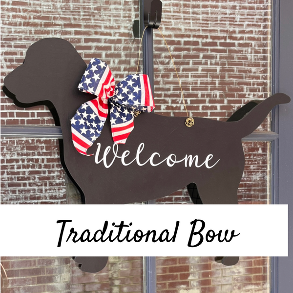 Traditional Ribbon Bow & Pom Pom Bows for your Door Hangers