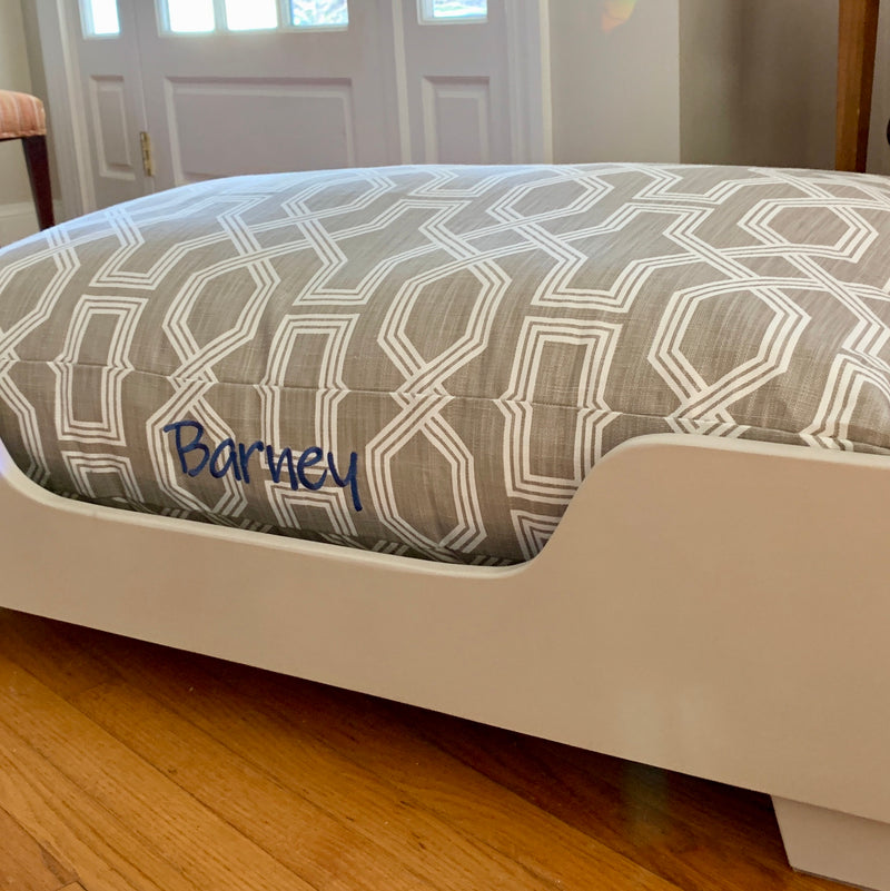 Modern Luxe Dog Beds with Personalization
