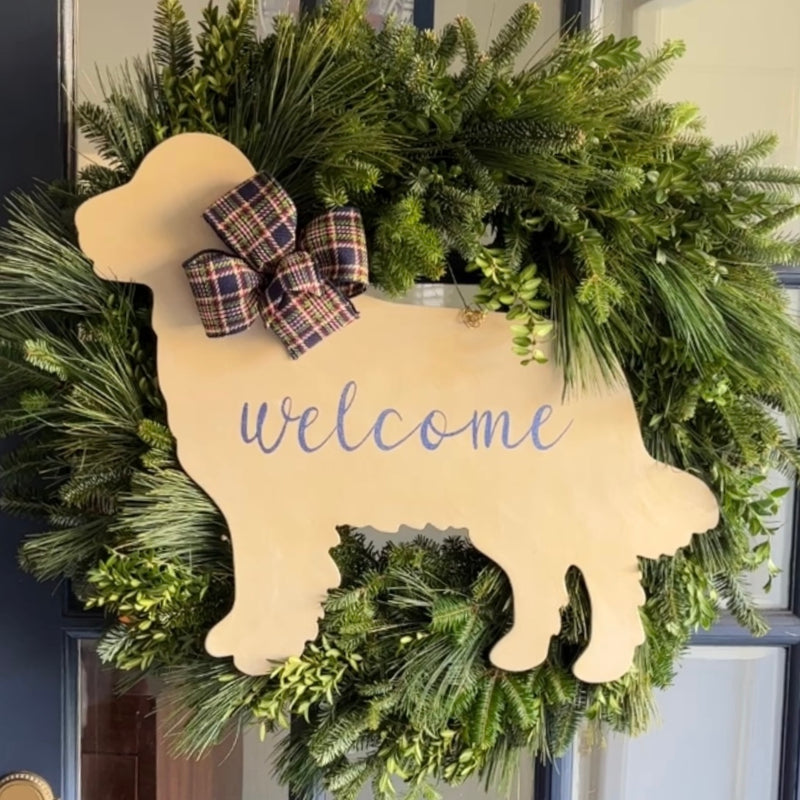 English Setter Custom Welcome Door Hangers