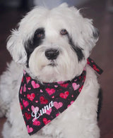 Peace, Love and Valentine's Day Custom Embroidered Bandanas