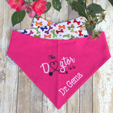 The Dogtor is In - Therapy Dog Bandana - Customize with Pets Name