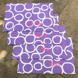Circles Dog Bowl Placemats with Personalization