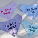 Baby or Puppy Announcement Embroidered Dog Bandanas