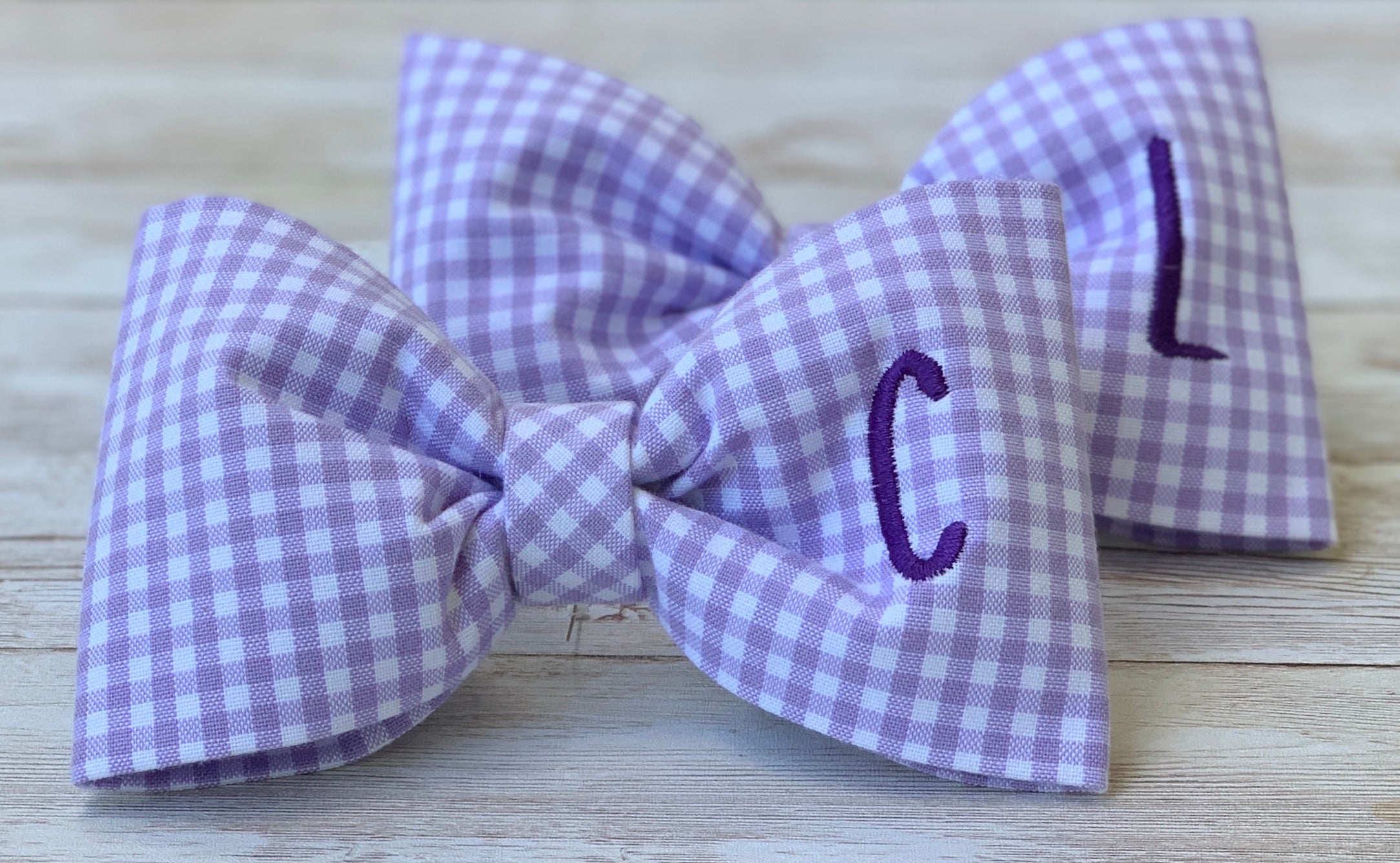 Monogram Pet Bow Ties for Dogs & Cats Personalized Pet Bow 