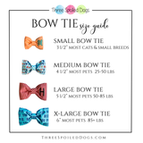 Monogram Dog Bow Ties and Sailor Bows in Seersucker